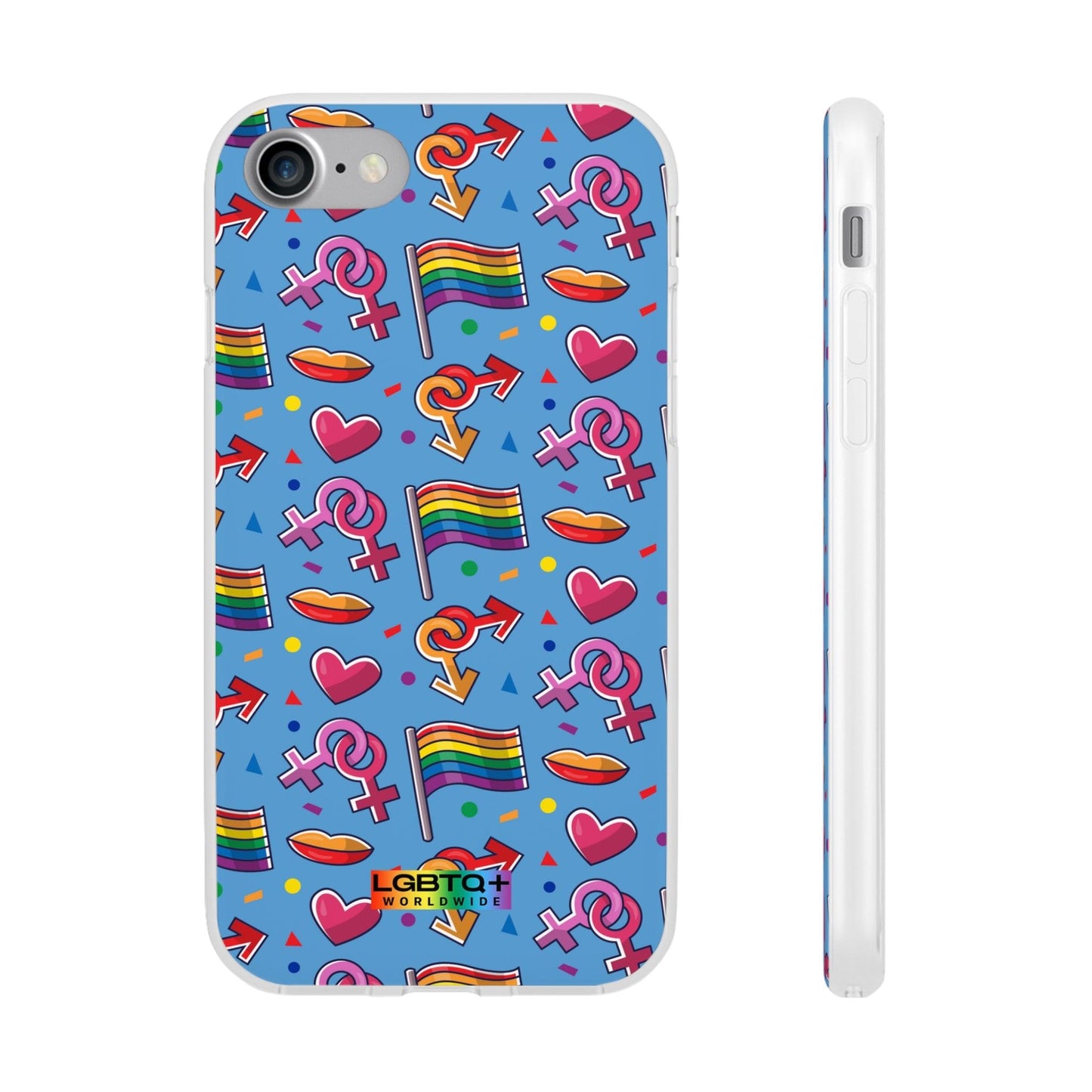 LGBTQWorldwide - ,,FLAGGEN" Flexible Handyhülle Accessories, Case, iPhone, iPhone Cases, Phone accessory, Phone Cases, Samsung Cases, silikon, Valentine's Day promotion lgbtq Bekleidung Accessoires unisex Zubehör