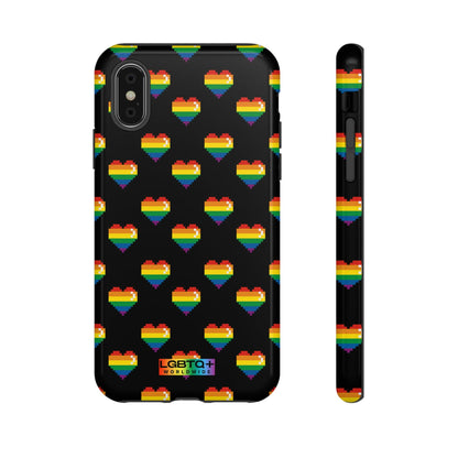 LGBTQWorldwide - ,,COMIC HERZEN" Doppelgehäuse Handyhülle Accessories, Glossy, iPhone Cases, Matte, Phone accessory, Phone Cases, Samsung Cases, Thermo, Valentine's Day Picks lgbtq Bekleidung Accessoires unisex Zubehör