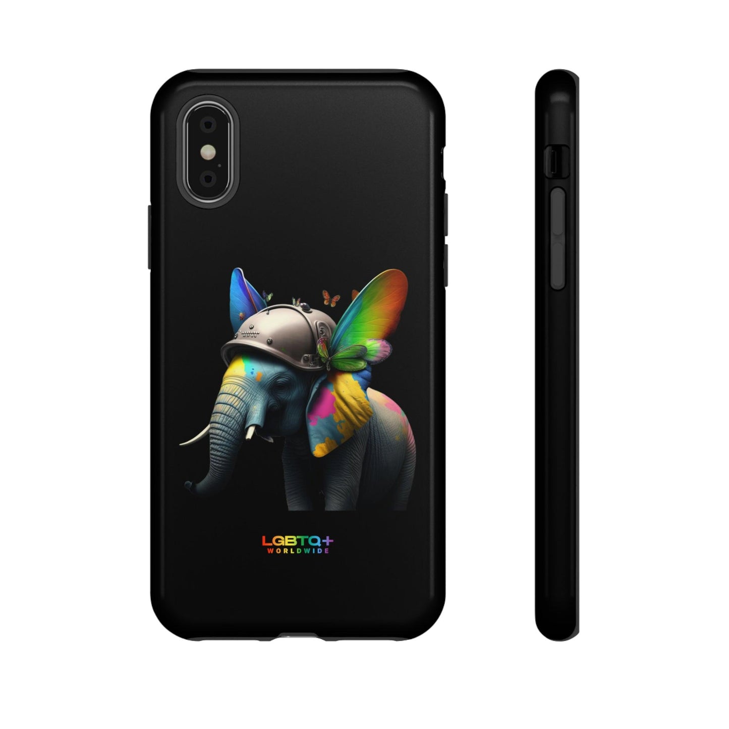 LGBTQWorldwide - ,,ELEFANT" Doppelgehäuse Handyhülle Accessories, Glossy, iPhone Cases, Matte, Phone accessory, Phone Cases, Samsung Cases, tough, Valentine's Day Picks lgbtq Bekleidung Accessoires unisex Zubehör