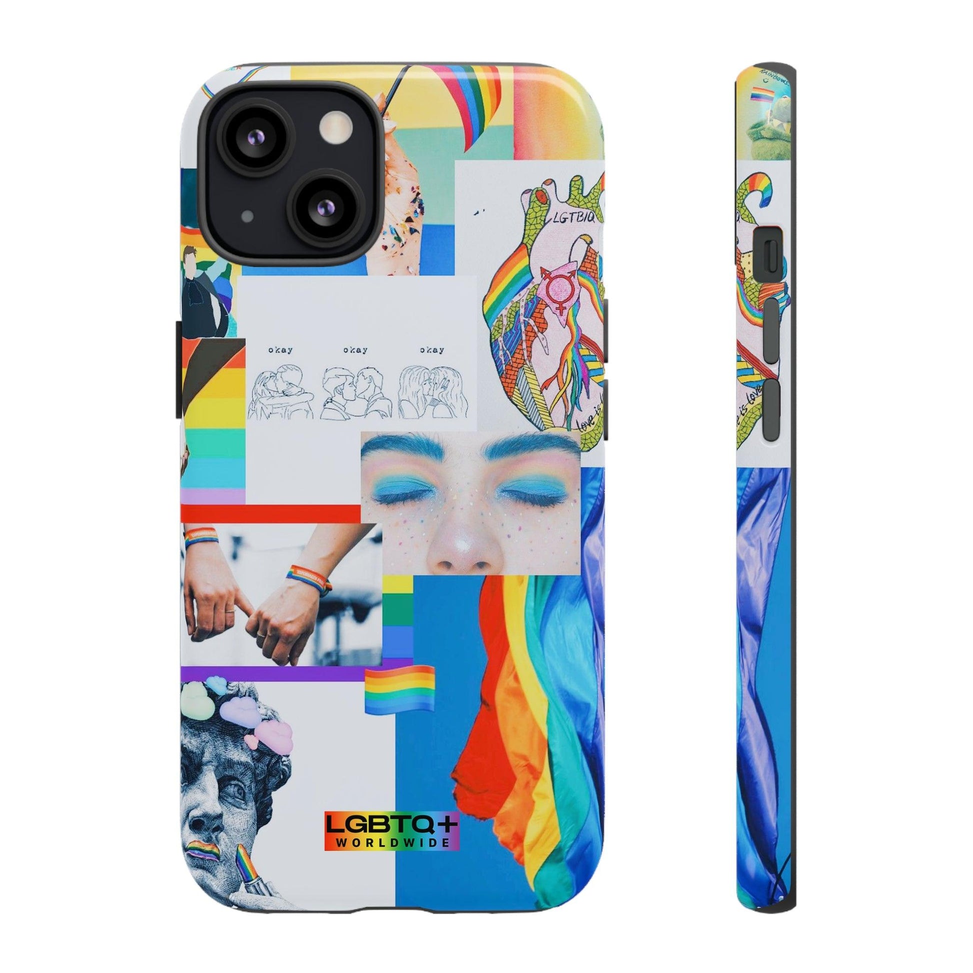 LGBTQWorldwide - ,,LEBEN"Doppelgehäuse Handyhülle Accessories, Glossy, iPhone Cases, Matte, Phone accessory, Phone Cases, Samsung Cases, Thermo, Valentine's Day Picks lgbtq Bekleidung Accessoires unisex Zubehör