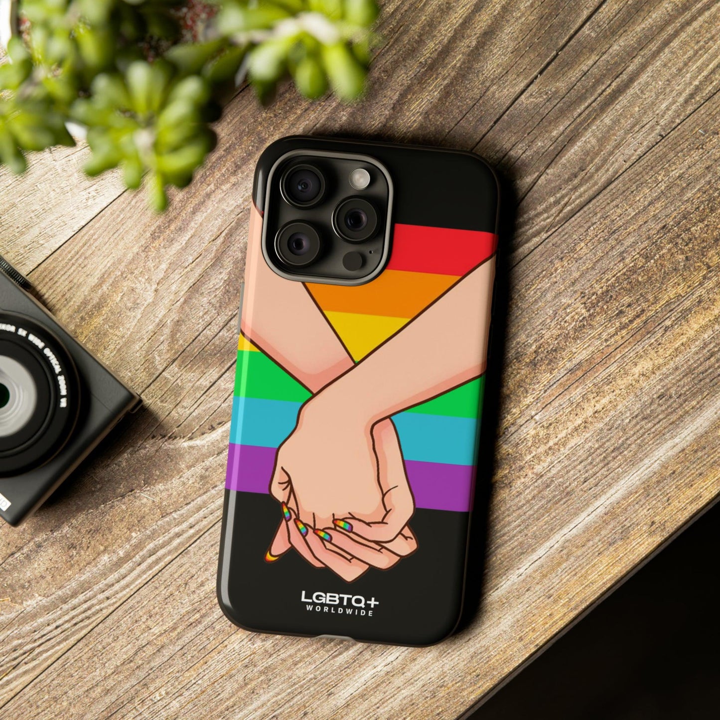 LGBTQWorldwide - ,,TOGETHER PRIDE" Doppelgehäuse Handyhülle Accessories, Glossy, iPhone Cases, Matte, Phone accessory, Phone Cases, Samsung Cases, Thermo, Valentine's Day Picks lgbtq Bekleidung Accessoires unisex Zubehör