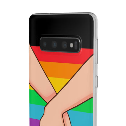 LGBTQWorldwide - ,,TOGETHER PRIDE" Flexible Handyhülle Accessories, Case, iPhone, iPhone Cases, Phone accessory, Phone Cases, Samsung Cases, silikon, Valentine's Day promotion lgbtq Bekleidung Accessoires unisex Zubehör