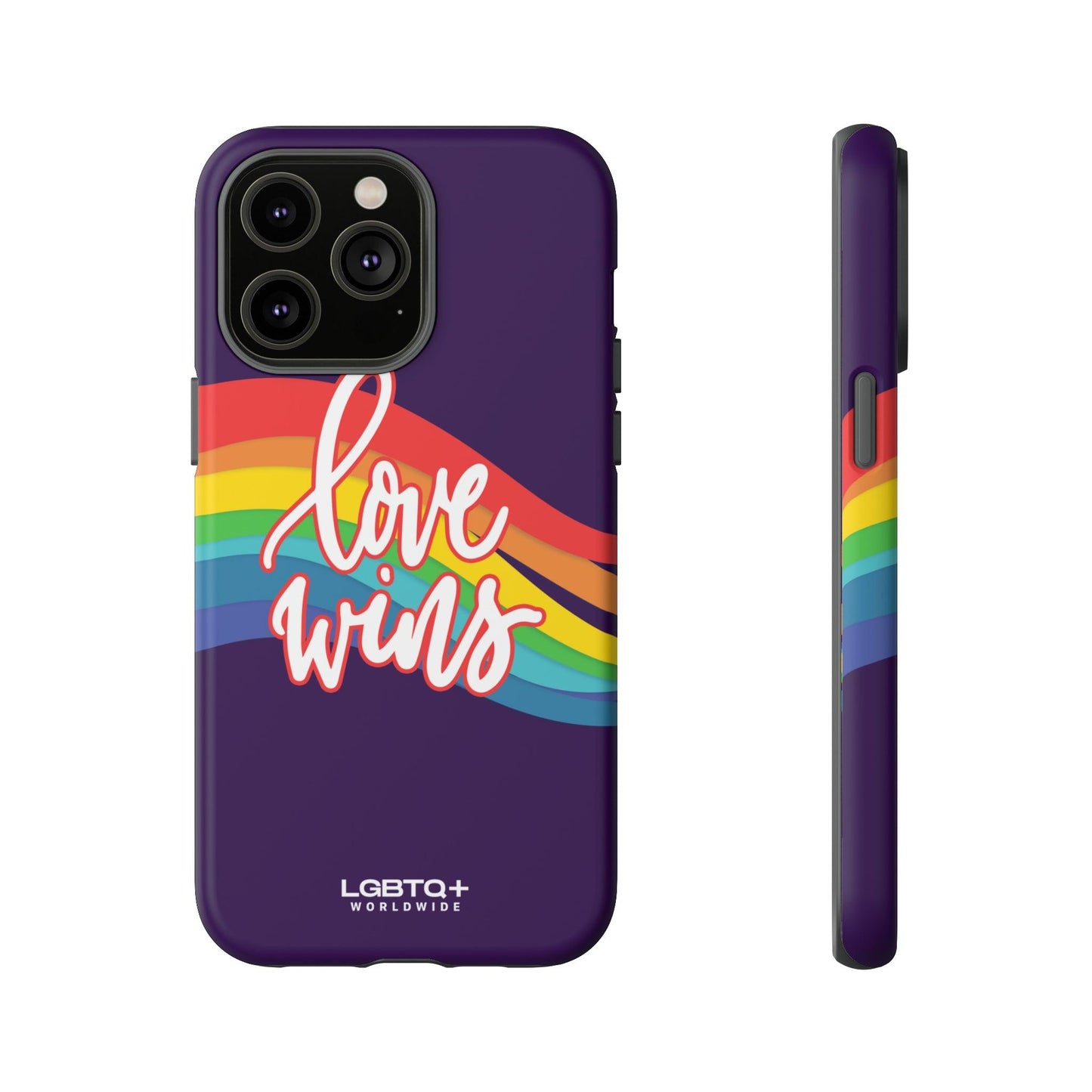 LGBTQWorldwide - ,,LIEBE GEWINNT" Doppelgehäuse Handyhülle Accessories, Glossy, iPhone Cases, Matte, Phone accessory, Phone Cases, Samsung Cases, Thermo, Valentine's Day Picks lgbtq Bekleidung Accessoires unisex Zubehör