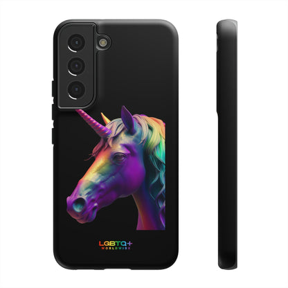 LGBTQWorldwide - ,,REGENBOGEN EINHORN" Doppelgehäuse Handyhülle Accessories, Glossy, iPhone Cases, Matte, Phone accessory, Phone Cases, Samsung Cases, tough, Valentine's Day Picks lgbtq Bekleidung Accessoires unisex Zubehör