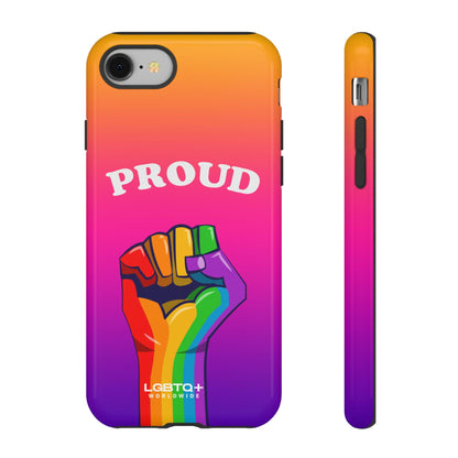 LGBTQWorldwide - ,,GLÜCKLICH" Doppelgehäuse Handyhülle Accessories, Glossy, iPhone Cases, Matte, Phone accessory, Phone Cases, Samsung Cases, Thermo, Valentine's Day Picks lgbtq Bekleidung Accessoires unisex Zubehör