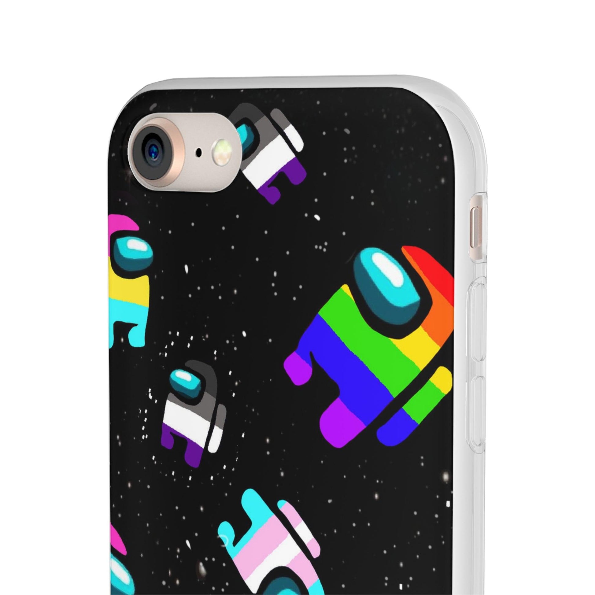 LGBTQWorldwide - ,,IMPOSTER" Flexible Handyhülle Accessories, Case, iPhone, iPhone Cases, Phone accessory, Phone Cases, Samsung Cases, silikon, Valentine's Day promotion lgbtq Bekleidung Accessoires unisex Zubehör