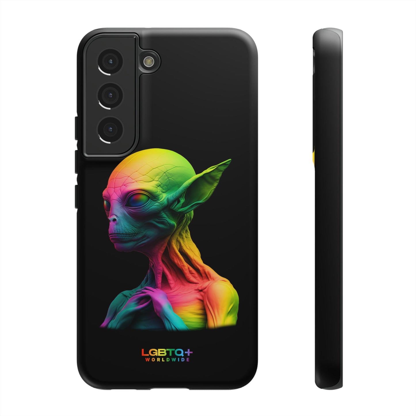 LGBTQWorldwide - ,,ALIEN" Doppelgehäuse Handyhülle Accessories, Glossy, iPhone Cases, Matte, Phone accessory, Phone Cases, Samsung Cases, tough, Valentine's Day Picks lgbtq Bekleidung Accessoires unisex Zubehör