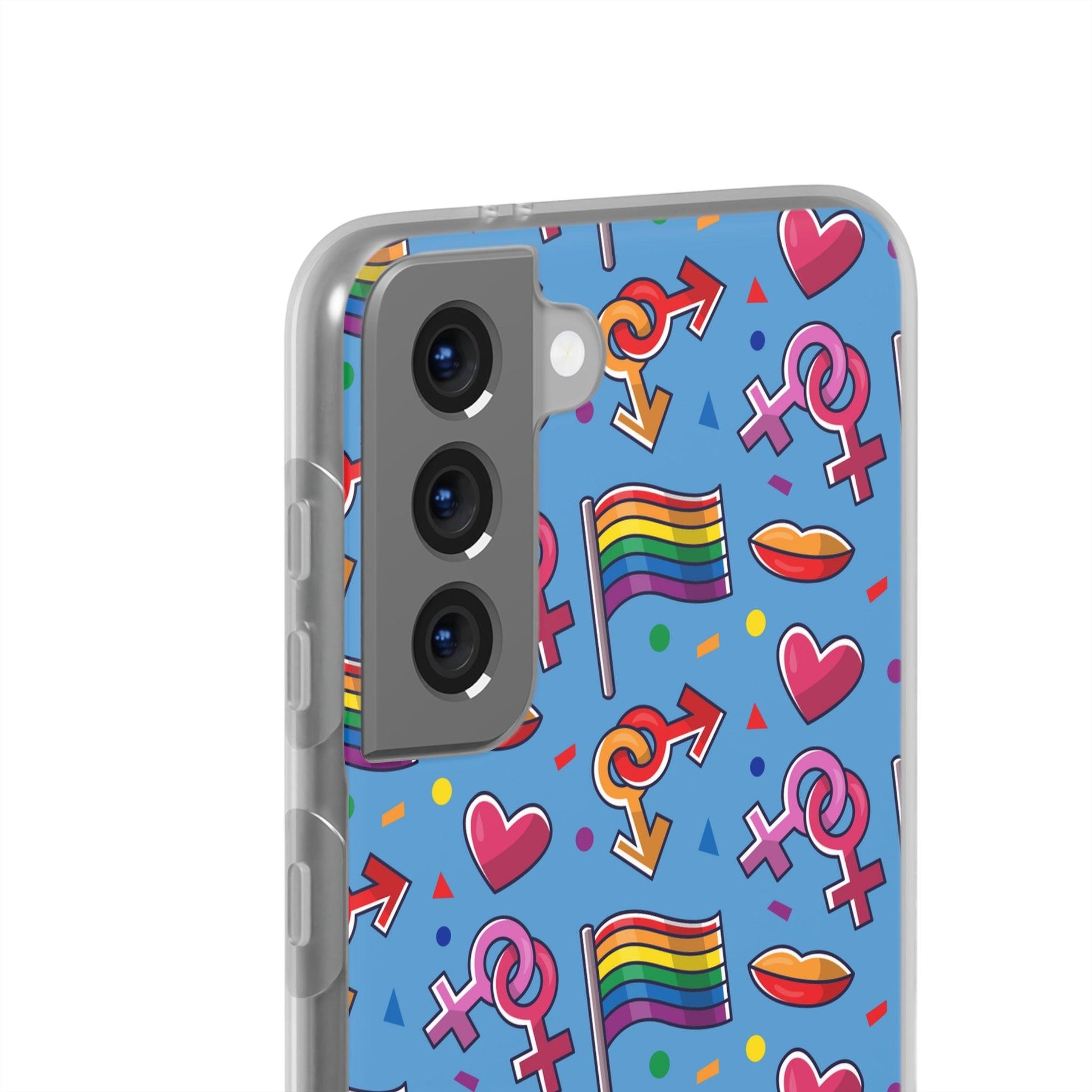 LGBTQWorldwide - ,,FLAGGEN" Flexible Handyhülle Accessories, Case, iPhone, iPhone Cases, Phone accessory, Phone Cases, Samsung Cases, silikon, Valentine's Day promotion lgbtq Bekleidung Accessoires unisex Zubehör