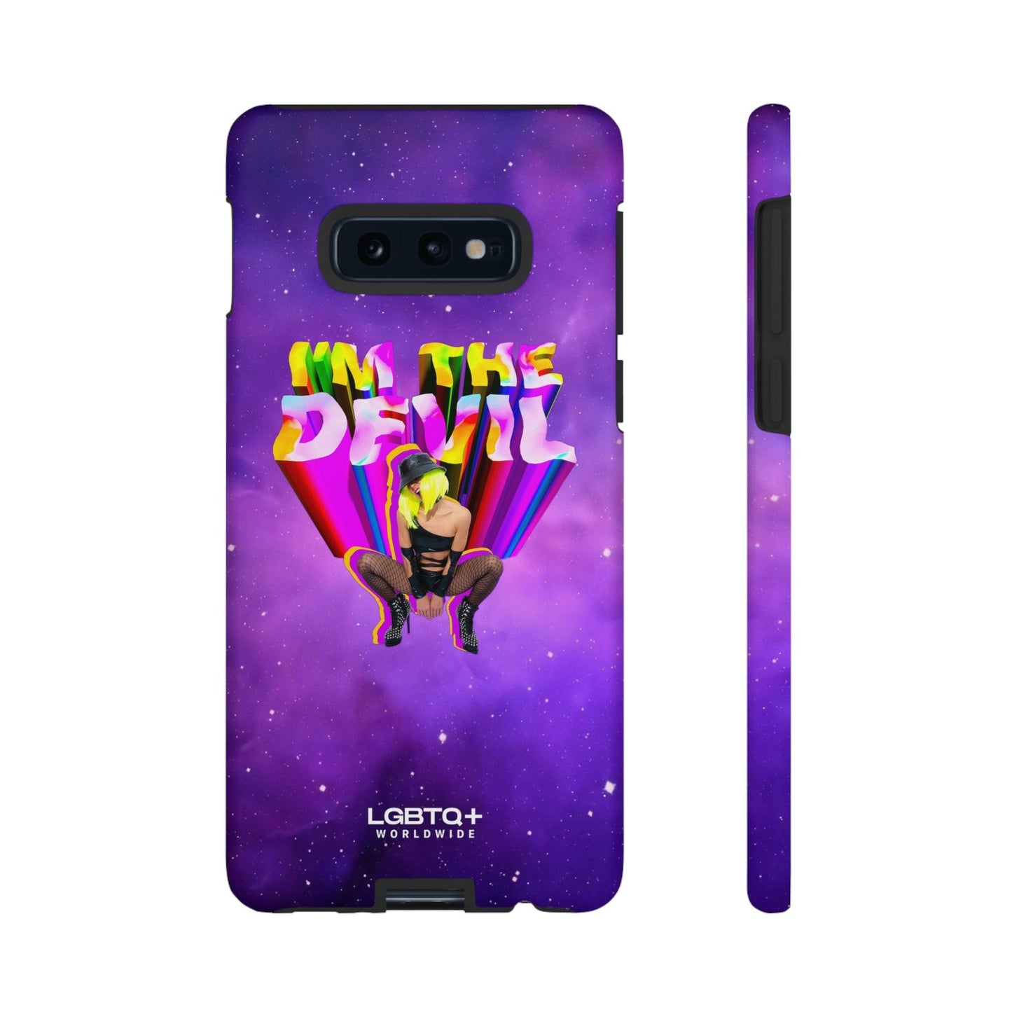 LGBTQWorldwide - ,,I AM THE DEVIL" Doppelgehäuse Handyhülle Accessories, Glossy, iPhone Cases, Matte, Phone accessory, Phone Cases, Samsung Cases, Thermo, Valentine's Day Picks lgbtq Bekleidung Accessoires unisex Zubehör