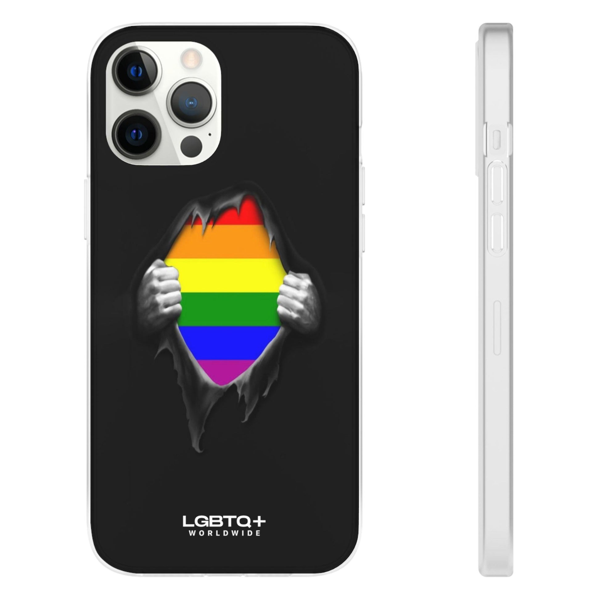 LGBTQWorldwide - ,,SCHWARZES LOCH" Flexible Handyhülle Accessories, Case, iPhone, iPhone Cases, Phone accessory, Phone Cases, Samsung Cases, silikon, Valentine's Day promotion lgbtq Bekleidung Accessoires unisex Zubehör