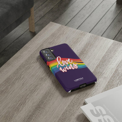 LGBTQWorldwide - ,,LIEBE GEWINNT" Doppelgehäuse Handyhülle Accessories, Glossy, iPhone Cases, Matte, Phone accessory, Phone Cases, Samsung Cases, Thermo, Valentine's Day Picks lgbtq Bekleidung Accessoires unisex Zubehör