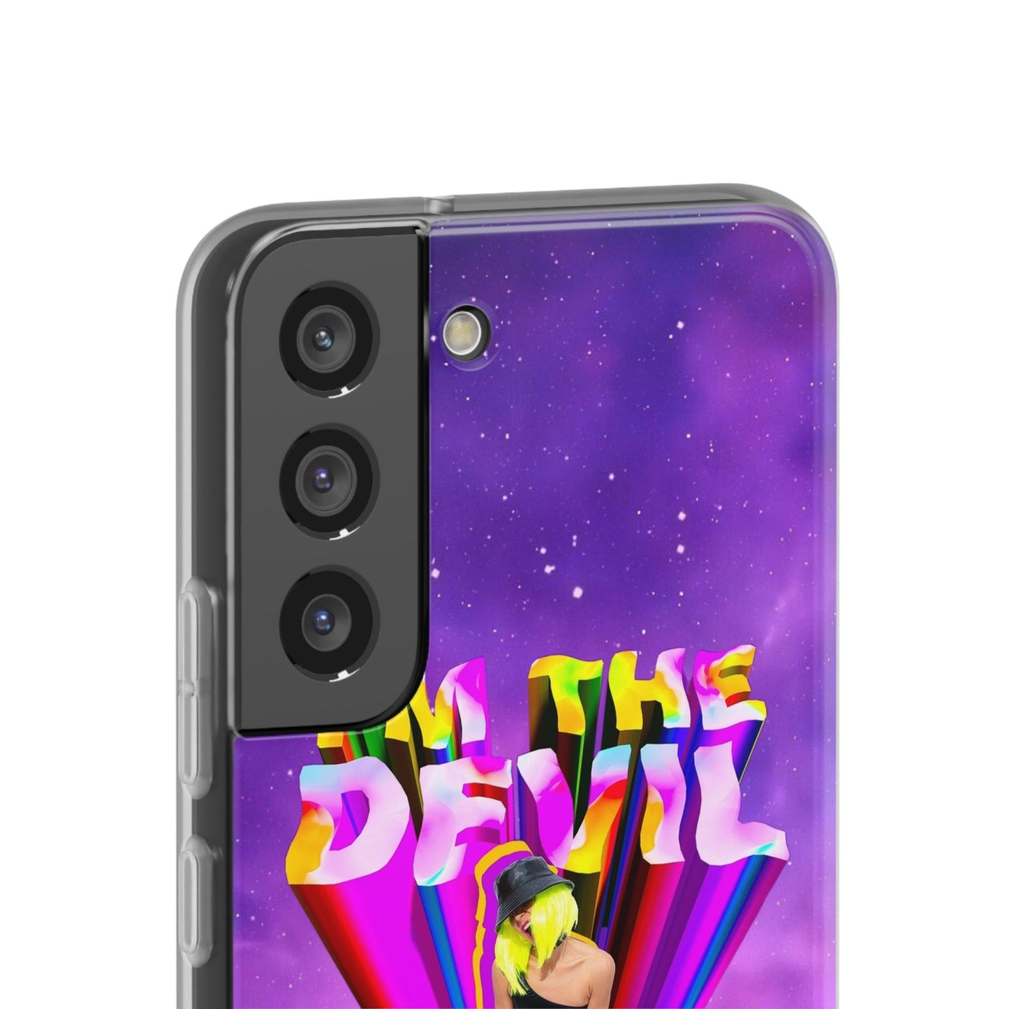 LGBTQWorldwide - ,,I AM THE DEVIL" Flexible Handyhülle Accessories, Case, iPhone, iPhone Cases, Phone accessory, Phone Cases, Samsung Cases, silikon, Valentine's Day promotion lgbtq Bekleidung Accessoires unisex Zubehör