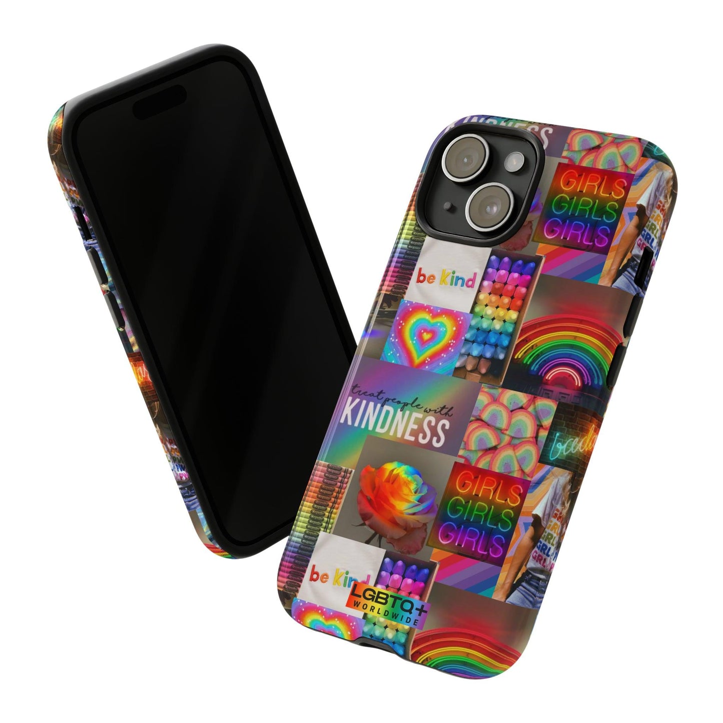 LGBTQWorldwide - ,,FREUNDLICH" Doppelgehäuse Handyhülle Accessories, Glossy, iPhone Cases, Matte, Phone accessory, Phone Cases, Samsung Cases, Thermo, Valentine's Day Picks lgbtq Bekleidung Accessoires unisex Zubehör