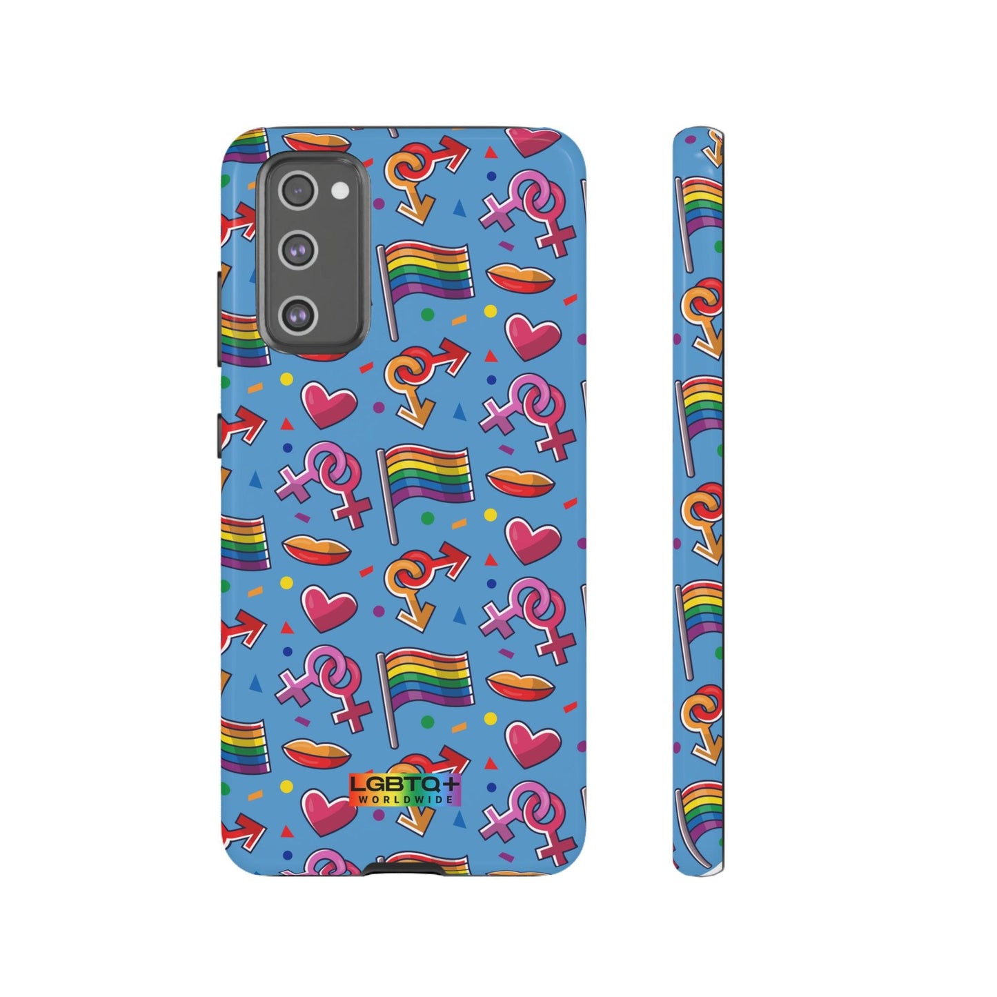 LGBTQWorldwide - ,,FÜHL DICH FREI" Doppelgehäuse Handyhülle Accessories, Glossy, iPhone Cases, Matte, Phone accessory, Phone Cases, Samsung Cases, Thermo, Valentine's Day Picks lgbtq Bekleidung Accessoires unisex Zubehör