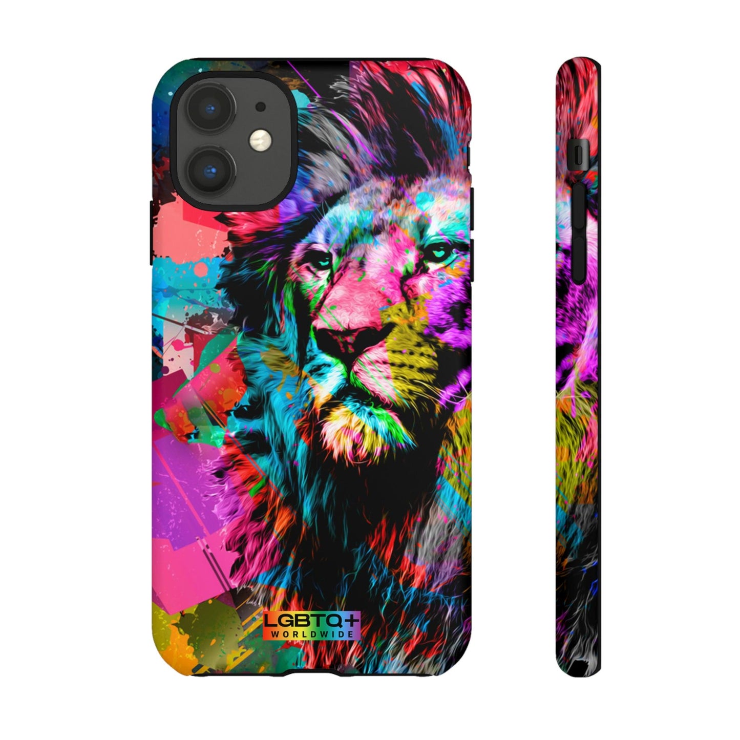 LGBTQWorldwide - ,,STARKER LÖWE" Doppelgehäuse Handyhülle Accessories, Glossy, iPhone Cases, Matte, Phone accessory, Phone Cases, Samsung Cases, Thermo, Valentine's Day Picks lgbtq Bekleidung Accessoires unisex Zubehör