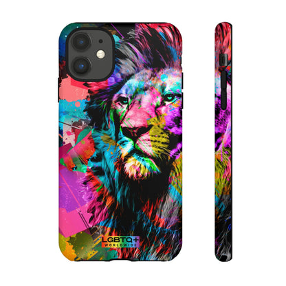 LGBTQWorldwide - ,,STARKER LÖWE" Doppelgehäuse Handyhülle Accessories, Glossy, iPhone Cases, Matte, Phone accessory, Phone Cases, Samsung Cases, Thermo, Valentine's Day Picks lgbtq Bekleidung Accessoires unisex Zubehör