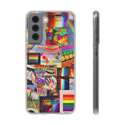 LGBTQWorldwide - ,,COMMUNITY" Flexible Handyhülle Accessories, Case, iPhone, iPhone Cases, Phone accessory, Phone Cases, Samsung Cases, silikon, Valentine's Day promotion lgbtq Bekleidung Accessoires unisex Zubehör