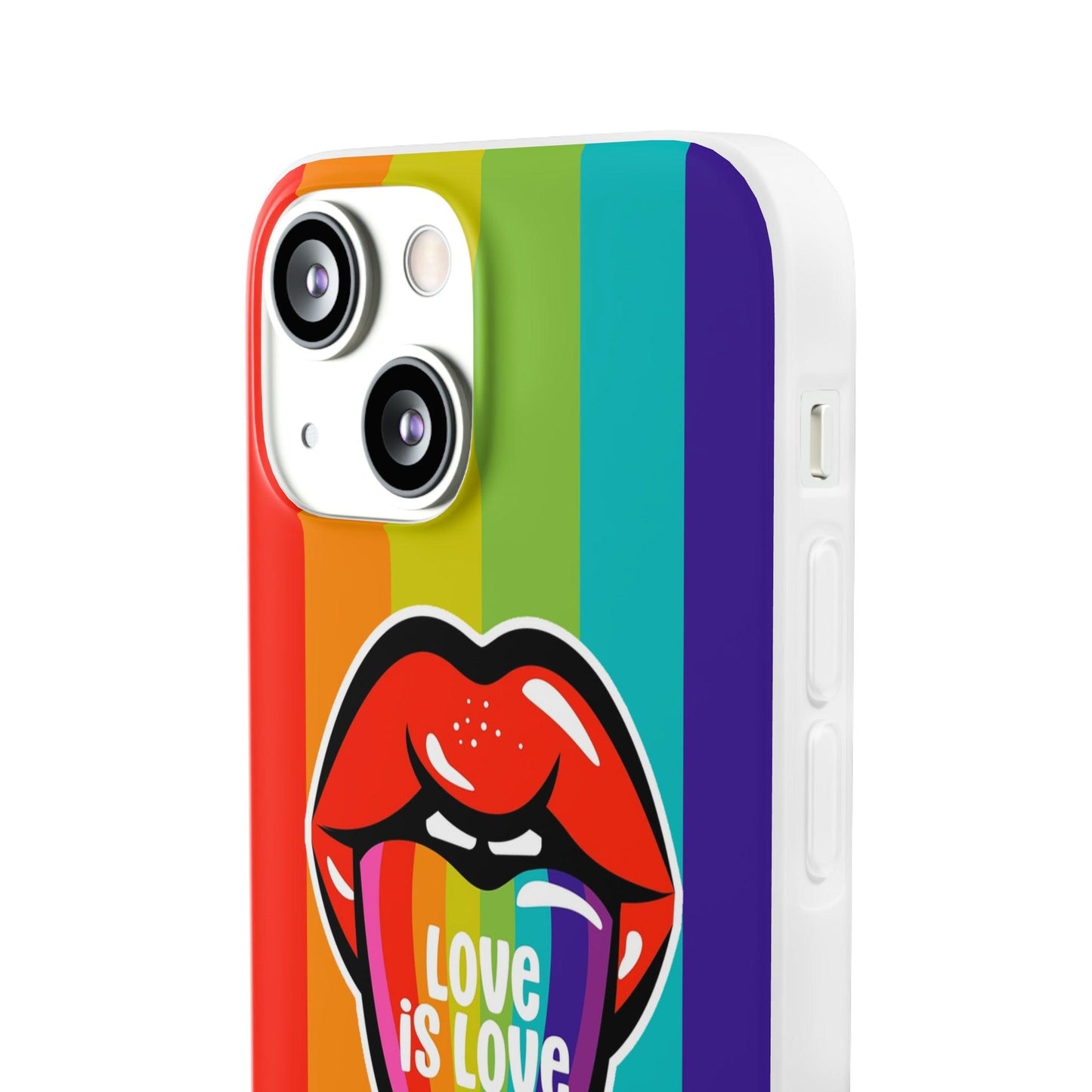 LGBTQWorldwide - ,,LIEBES ZUNGE" Flexible Handyhülle Accessories, Case, iPhone, iPhone Cases, Phone accessory, Phone Cases, Samsung Cases, silikon, Valentine's Day promotion lgbtq Bekleidung Accessoires unisex Zubehör