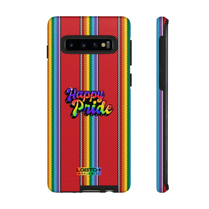 LGBTQWorldwide - ,,HAPPY PRIDE" Doppelgehäuse Handyhülle Accessories, Glossy, iPhone Cases, Matte, Phone accessory, Phone Cases, Samsung Cases, Thermo, Valentine's Day Picks lgbtq Bekleidung Accessoires unisex Zubehör