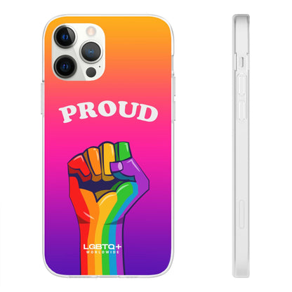 LGBTQWorldwide - ,,GLÜCKLICH" Flexible Handyhülle Accessories, Case, iPhone, iPhone Cases, Phone accessory, Phone Cases, Samsung Cases, silikon, Valentine's Day promotion lgbtq Bekleidung Accessoires unisex Zubehör