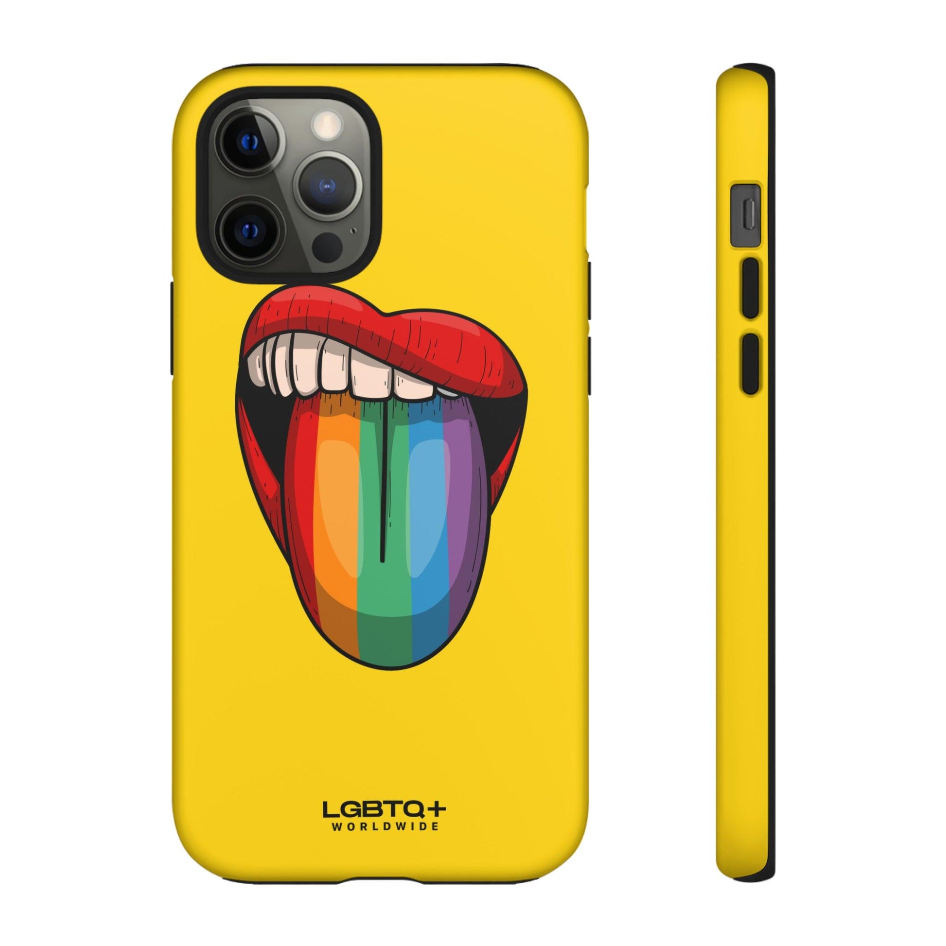 LGBTQWorldwide - ,,ZUNGE" Doppelgehäuse Handyhülle Accessories, Glossy, iPhone Cases, Matte, Phone accessory, Phone Cases, Samsung Cases, Thermo, Valentine's Day Picks lgbtq Bekleidung Accessoires unisex Zubehör