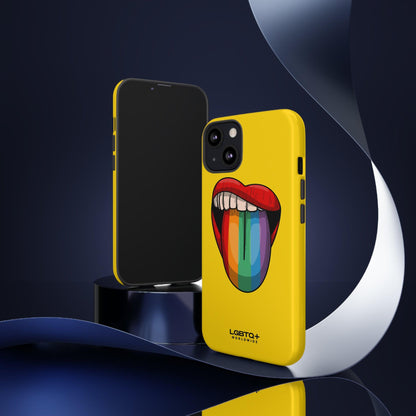 LGBTQWorldwide - ,,ZUNGE" Doppelgehäuse Handyhülle Accessories, Glossy, iPhone Cases, Matte, Phone accessory, Phone Cases, Samsung Cases, Thermo, Valentine's Day Picks lgbtq Bekleidung Accessoires unisex Zubehör