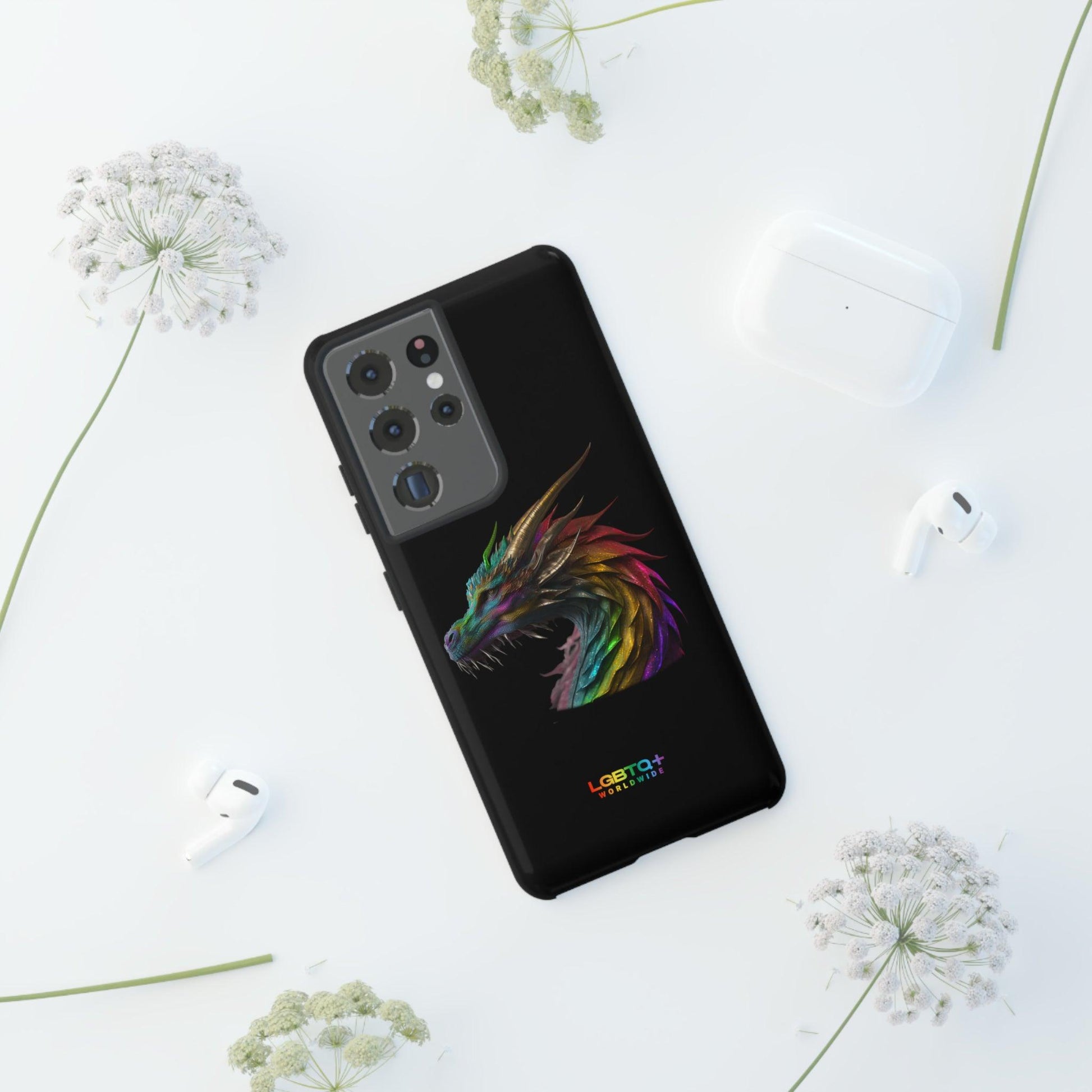 LGBTQWorldwide - ,,DRACHE" Doppelgehäuse Handyhülle Accessories, Glossy, iPhone Cases, Matte, Phone accessory, Phone Cases, Samsung Cases, tough, Valentine's Day Picks lgbtq Bekleidung Accessoires unisex Zubehör