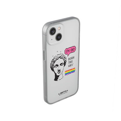 LGBTQWorldwide - ,,BORN THIS WAY" Flexible Handyhülle Accessories, Case, iPhone, iPhone Cases, Phone accessory, Phone Cases, Samsung Cases, silikon, Valentine's Day promotion lgbtq Bekleidung Accessoires unisex Zubehör