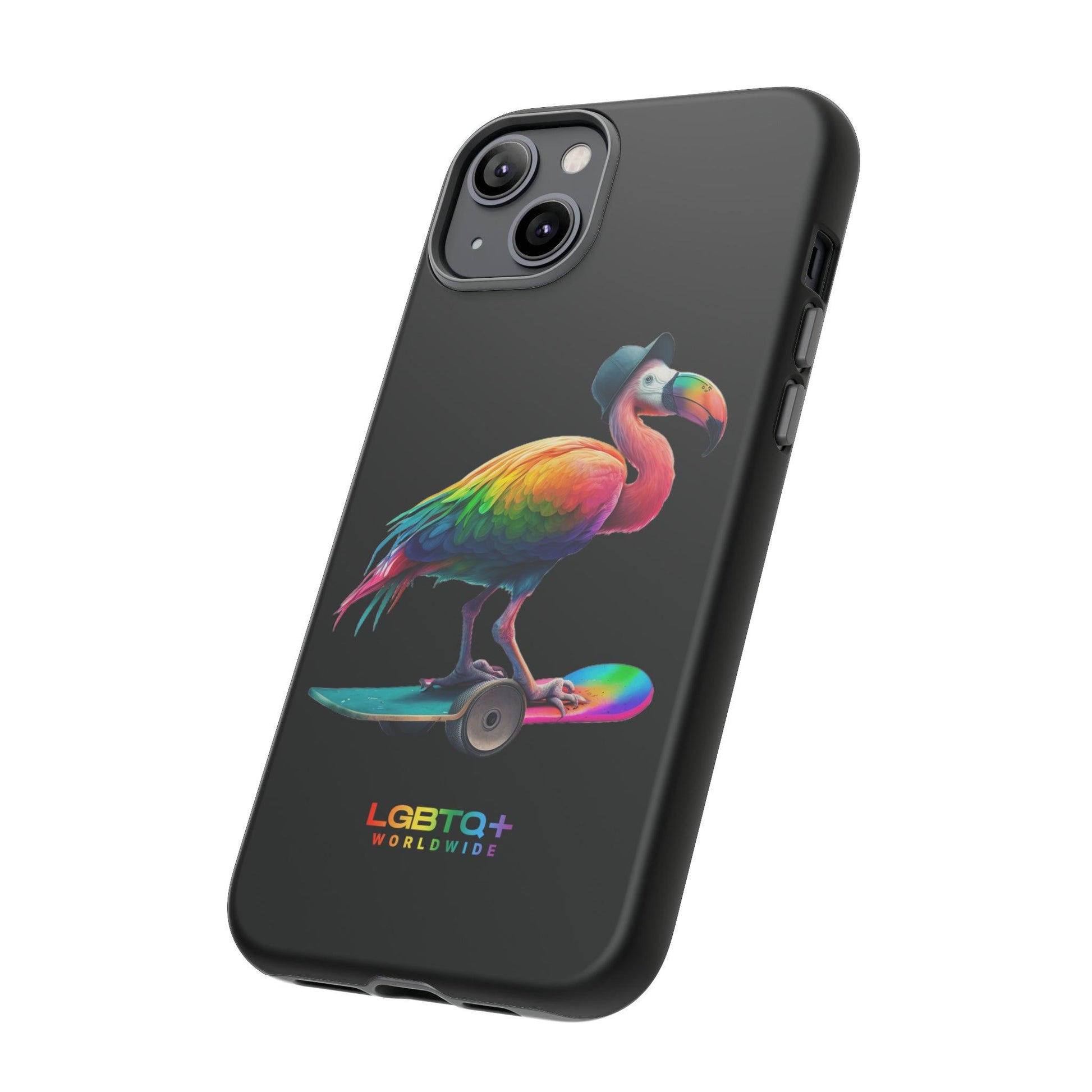 LGBTQWorldwide - ,,FLAMINGO" Doppelgehäuse Handyhülle Accessories, Glossy, iPhone Cases, Matte, Phone accessory, Phone Cases, Samsung Cases, tough, Valentine's Day Picks lgbtq Bekleidung Accessoires unisex Zubehör