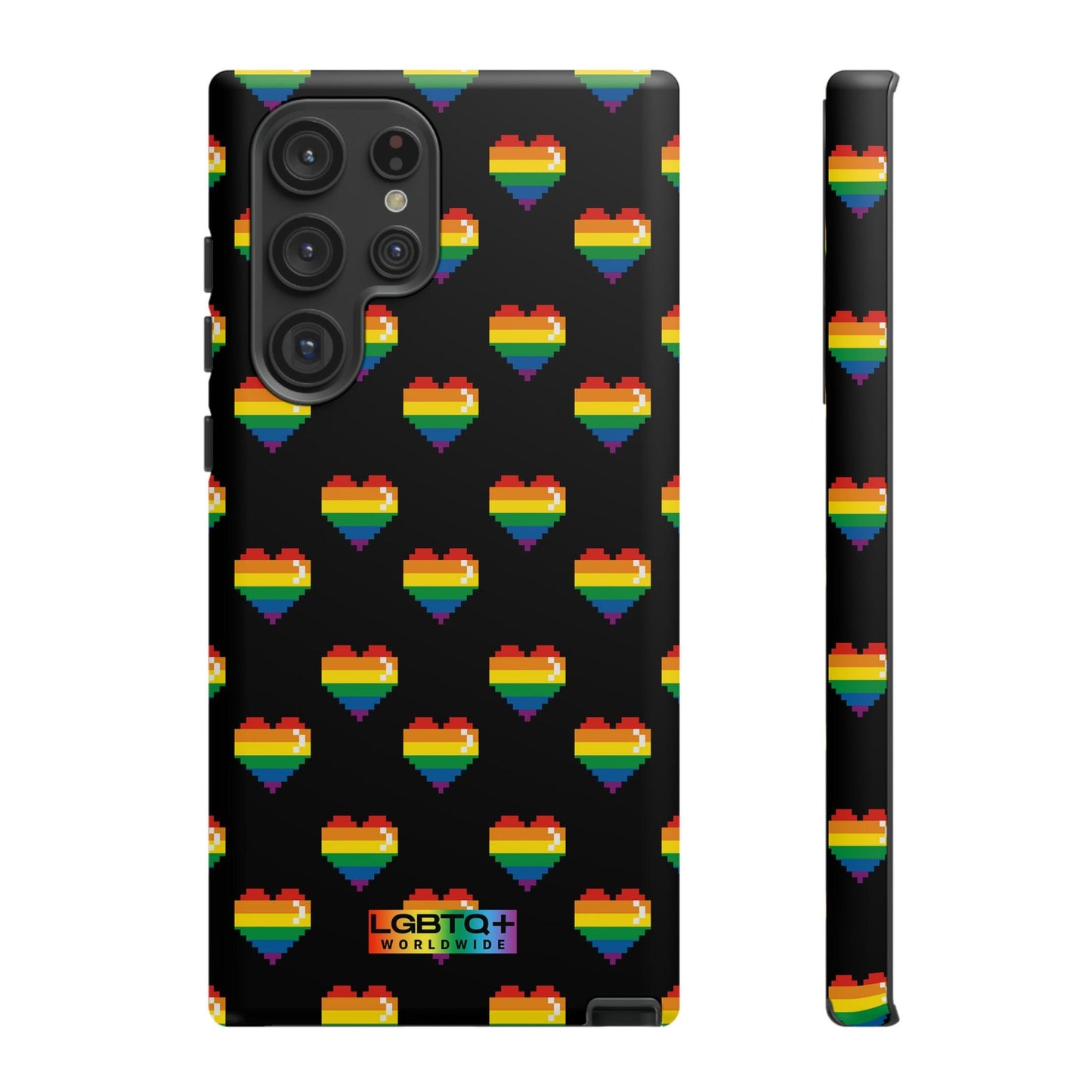 LGBTQWorldwide - ,,COMIC HERZEN" Doppelgehäuse Handyhülle Accessories, Glossy, iPhone Cases, Matte, Phone accessory, Phone Cases, Samsung Cases, Thermo, Valentine's Day Picks lgbtq Bekleidung Accessoires unisex Zubehör