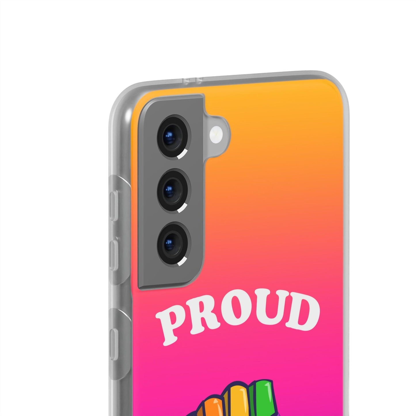 LGBTQWorldwide - ,,GLÜCKLICH" Flexible Handyhülle Accessories, Case, iPhone, iPhone Cases, Phone accessory, Phone Cases, Samsung Cases, silikon, Valentine's Day promotion lgbtq Bekleidung Accessoires unisex Zubehör