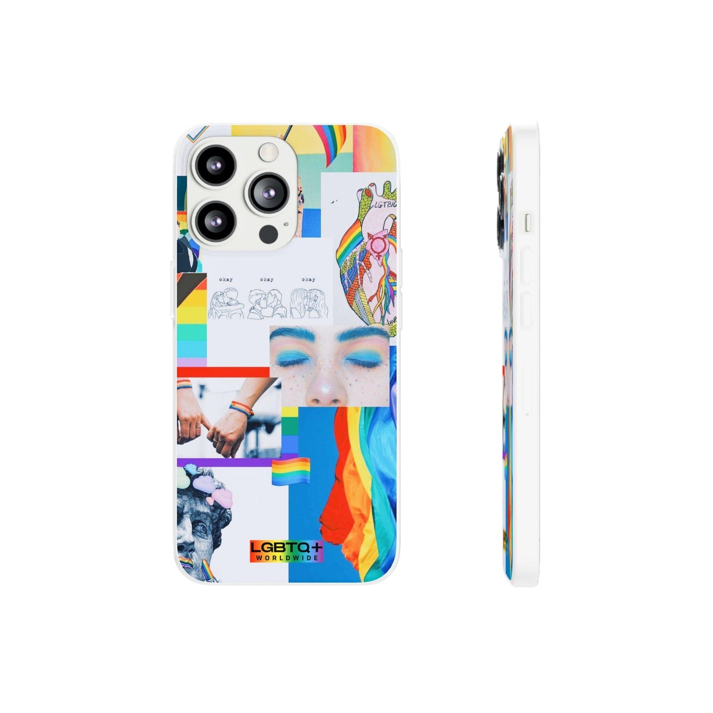 LGBTQWorldwide - ,,SEI FREI" Flexible Handyhülle Accessories, Case, iPhone, iPhone Cases, Phone accessory, Phone Cases, Samsung Cases, silikon, Valentine's Day promotion lgbtq Bekleidung Accessoires unisex Zubehör