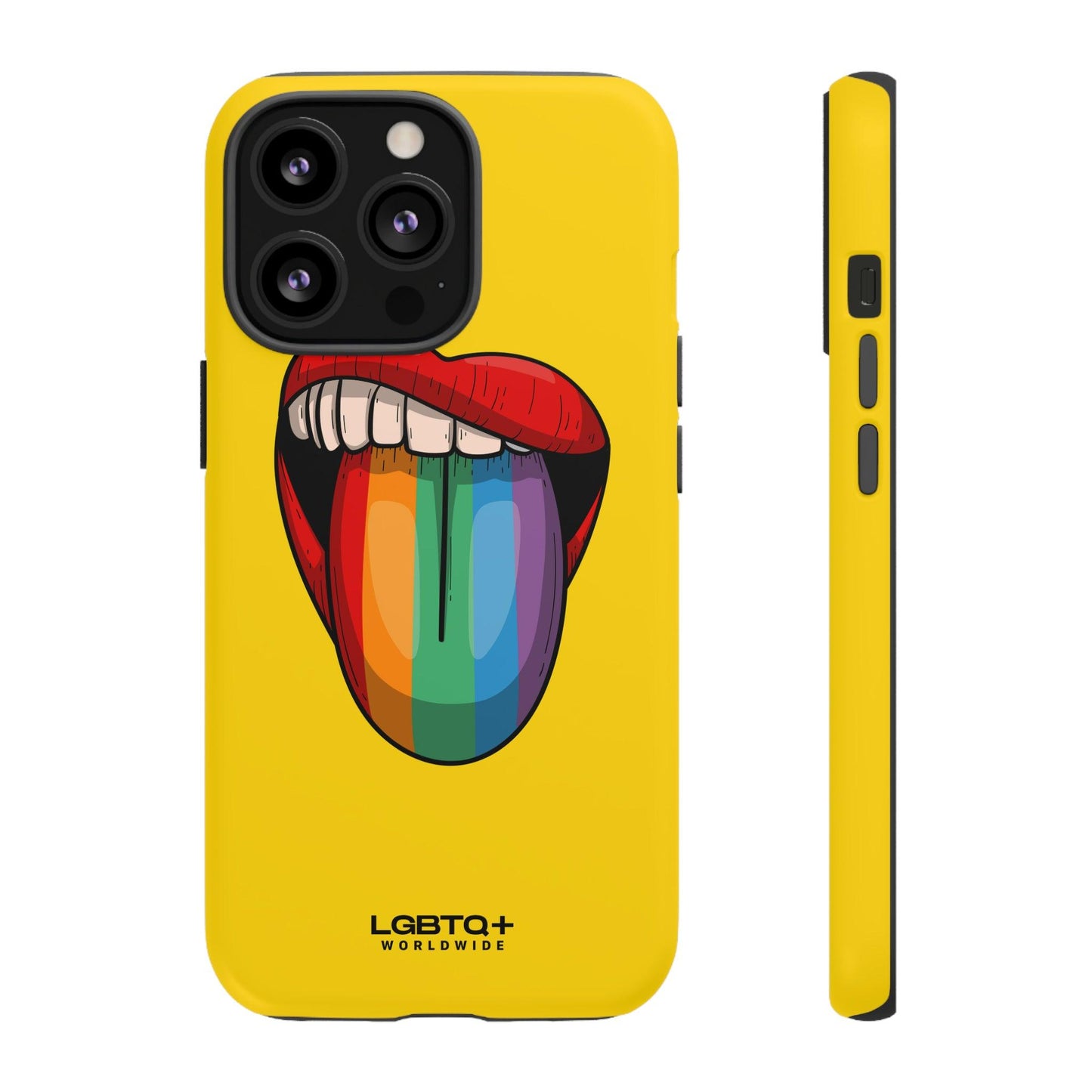 LGBTQWorldwide - ,,ZUNGE" Doppelgehäuse Handyhülle Accessories, Glossy, iPhone Cases, Matte, Phone accessory, Phone Cases, Samsung Cases, Thermo, Valentine's Day Picks lgbtq Bekleidung Accessoires unisex Zubehör