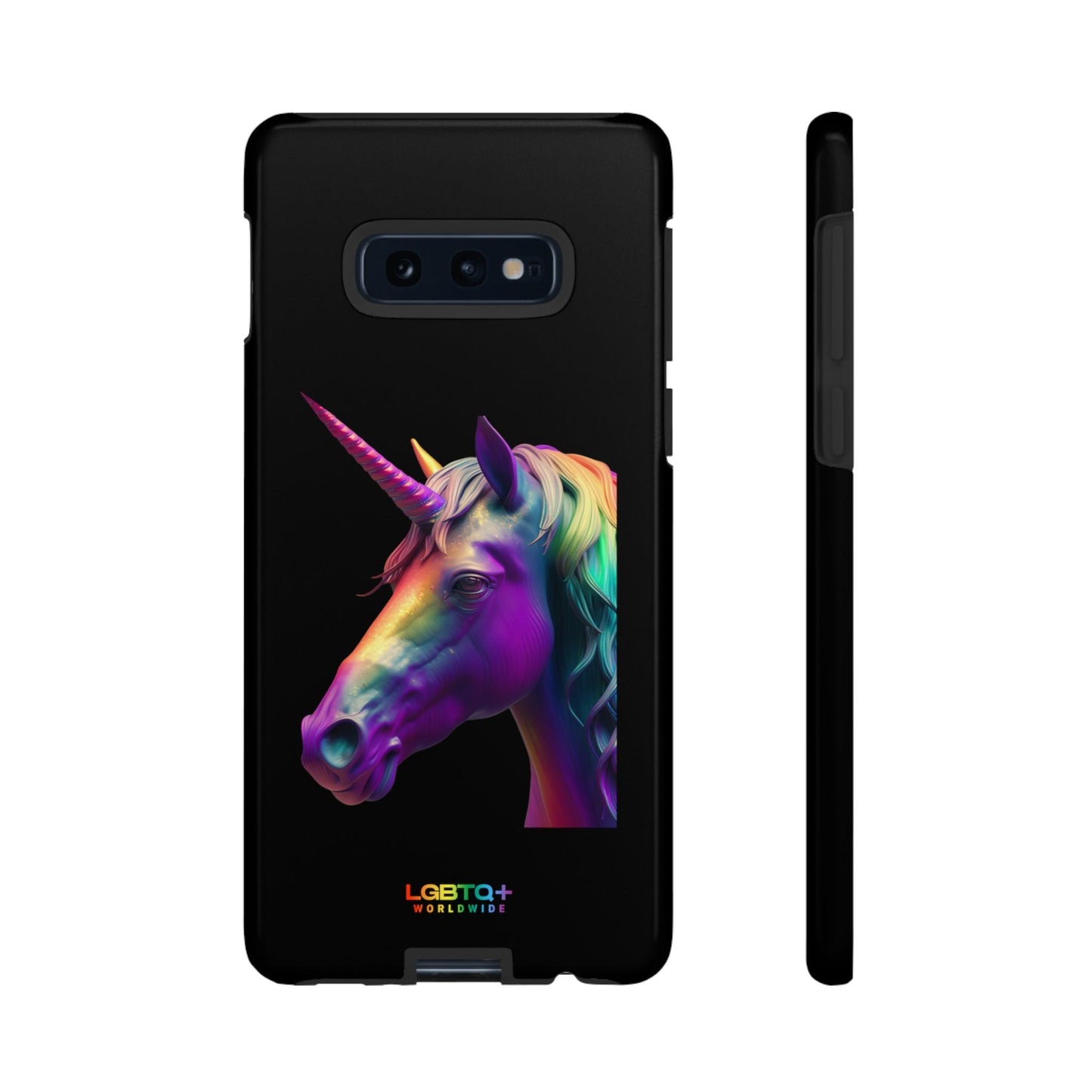 LGBTQWorldwide - ,,REGENBOGEN EINHORN" Doppelgehäuse Handyhülle Accessories, Glossy, iPhone Cases, Matte, Phone accessory, Phone Cases, Samsung Cases, tough, Valentine's Day Picks lgbtq Bekleidung Accessoires unisex Zubehör