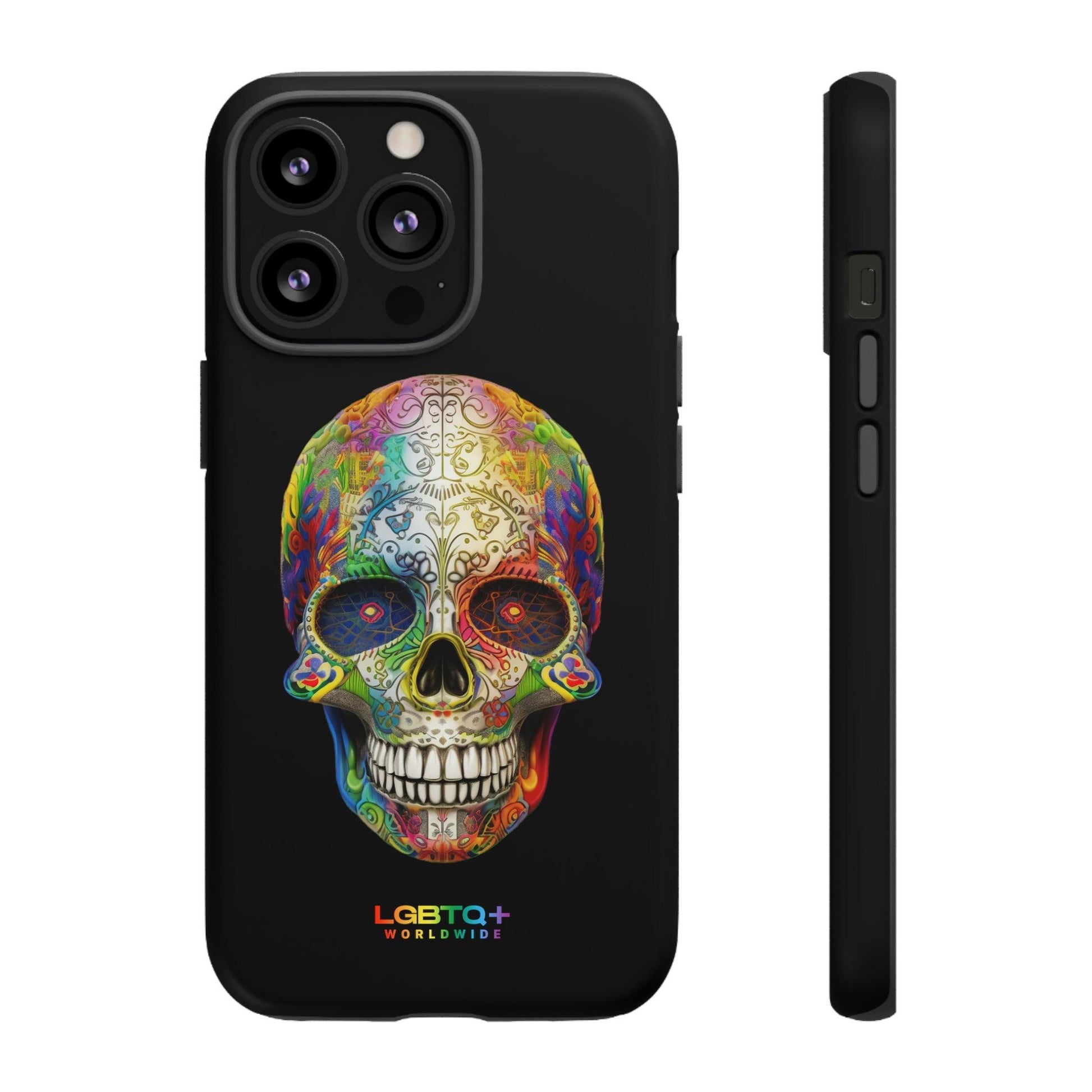 LGBTQWorldwide - ,,SKULL HEAD" Doppelgehäuse Handyhülle Accessories, Glossy, iPhone Cases, Matte, Phone accessory, Phone Cases, Samsung Cases, tough, Valentine's Day Picks lgbtq Bekleidung Accessoires unisex Zubehör