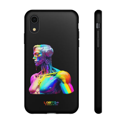 LGBTQWorldwide - ,,ZUKÜNFTIGER ROBOTER" Doppelgehäuse Handyhülle Accessories, Glossy, iPhone Cases, Matte, Phone accessory, Phone Cases, Samsung Cases, tough, Valentine's Day Picks lgbtq Bekleidung Accessoires unisex Zubehör