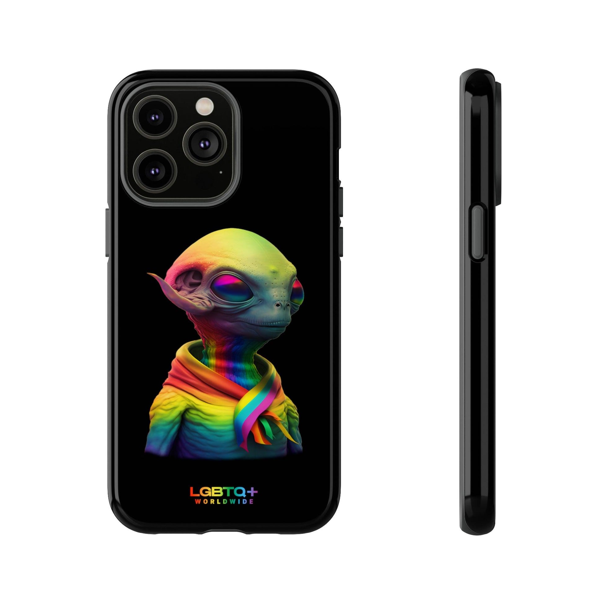 LGBTQWorldwide - ,,ALIEN" Doppelgehäuse Handyhülle Accessories, Glossy, iPhone Cases, Matte, Phone accessory, Phone Cases, Samsung Cases, tough, Valentine's Day Picks lgbtq Bekleidung Accessoires unisex Zubehör