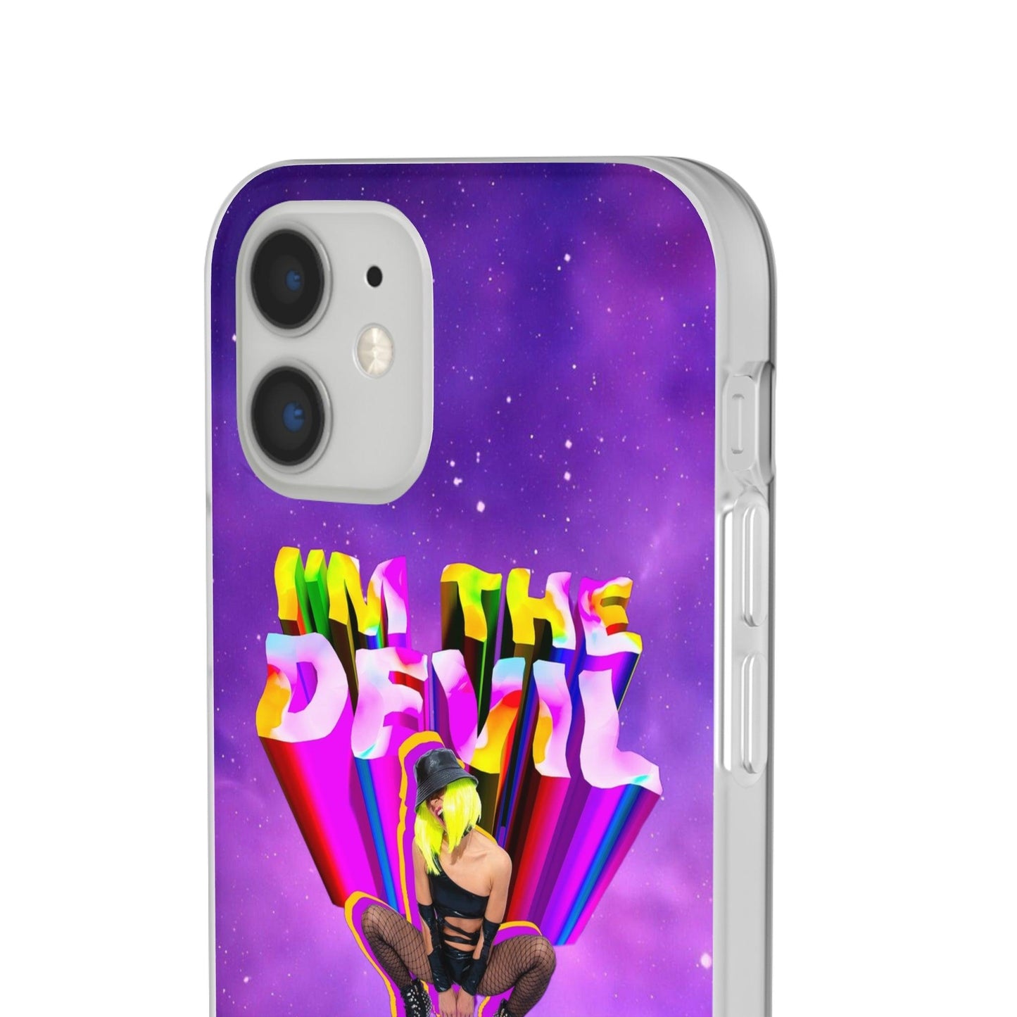 LGBTQWorldwide - ,,I AM THE DEVIL" Flexible Handyhülle Accessories, Case, iPhone, iPhone Cases, Phone accessory, Phone Cases, Samsung Cases, silikon, Valentine's Day promotion lgbtq Bekleidung Accessoires unisex Zubehör