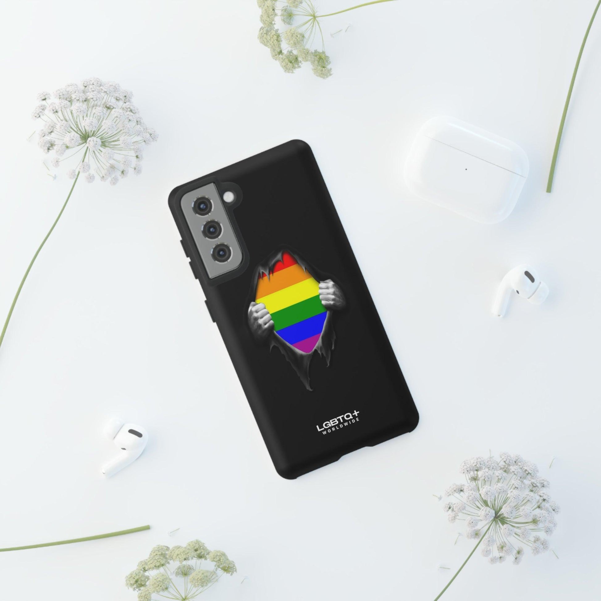 LGBTQWorldwide - ,,SCHWARZES LOCH" Doppelgehäuse Handyhülle Accessories, Glossy, iPhone Cases, Matte, Phone accessory, Phone Cases, Samsung Cases, Thermo, Valentine's Day Picks lgbtq Bekleidung Accessoires unisex Zubehör