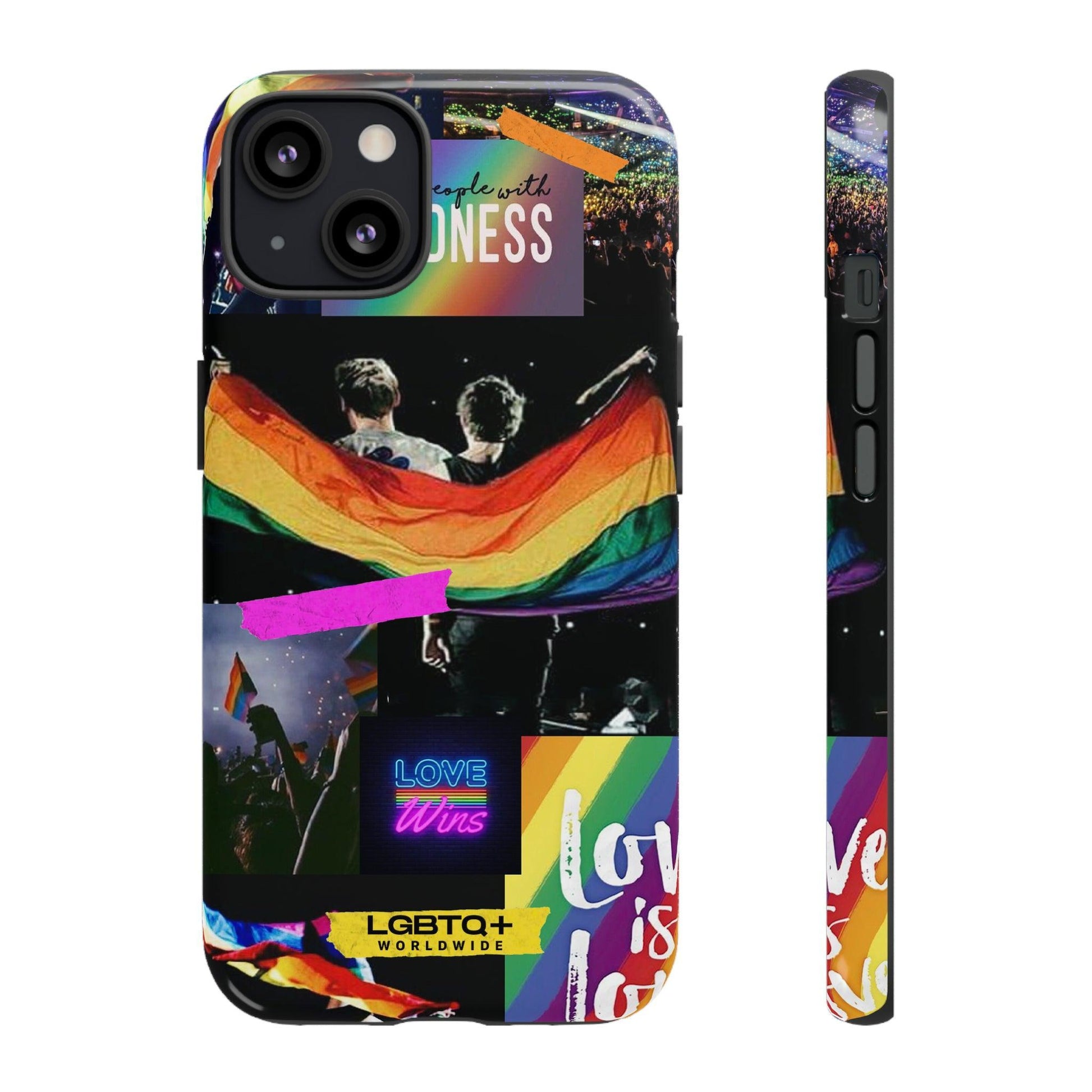 LGBTQWorldwide - ,,COMMUNITY" Doppelgehäuse Handyhülle Accessories, Glossy, iPhone Cases, Matte, Phone accessory, Phone Cases, Samsung Cases, Thermo, Valentine's Day Picks lgbtq Bekleidung Accessoires unisex Zubehör