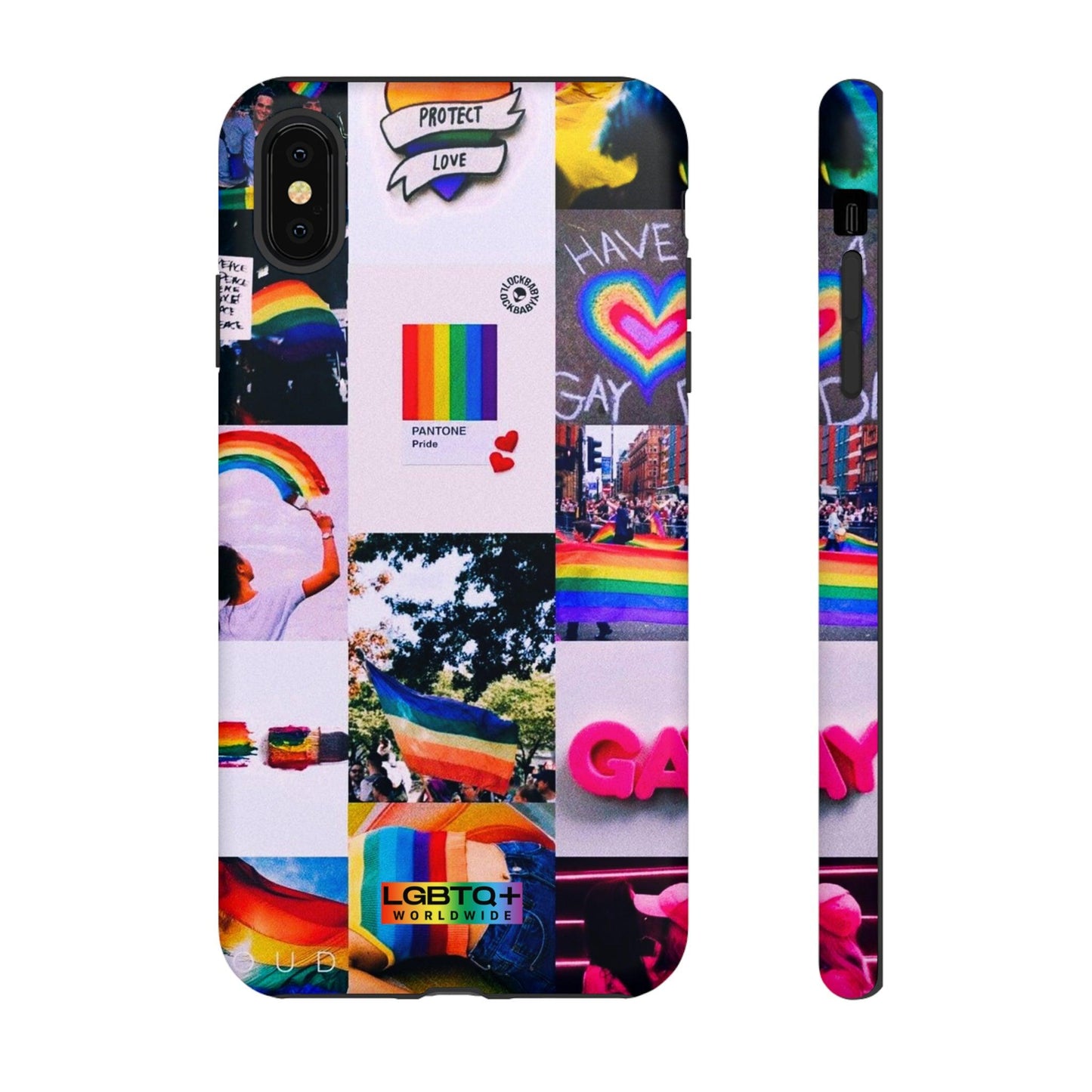 LGBTQWorldwide - ,,REGENBOGEN" Doppelgehäuse Handyhülle Accessories, Glossy, iPhone Cases, Matte, Phone accessory, Phone Cases, Samsung Cases, Thermo, Valentine's Day Picks lgbtq Bekleidung Accessoires unisex Zubehör