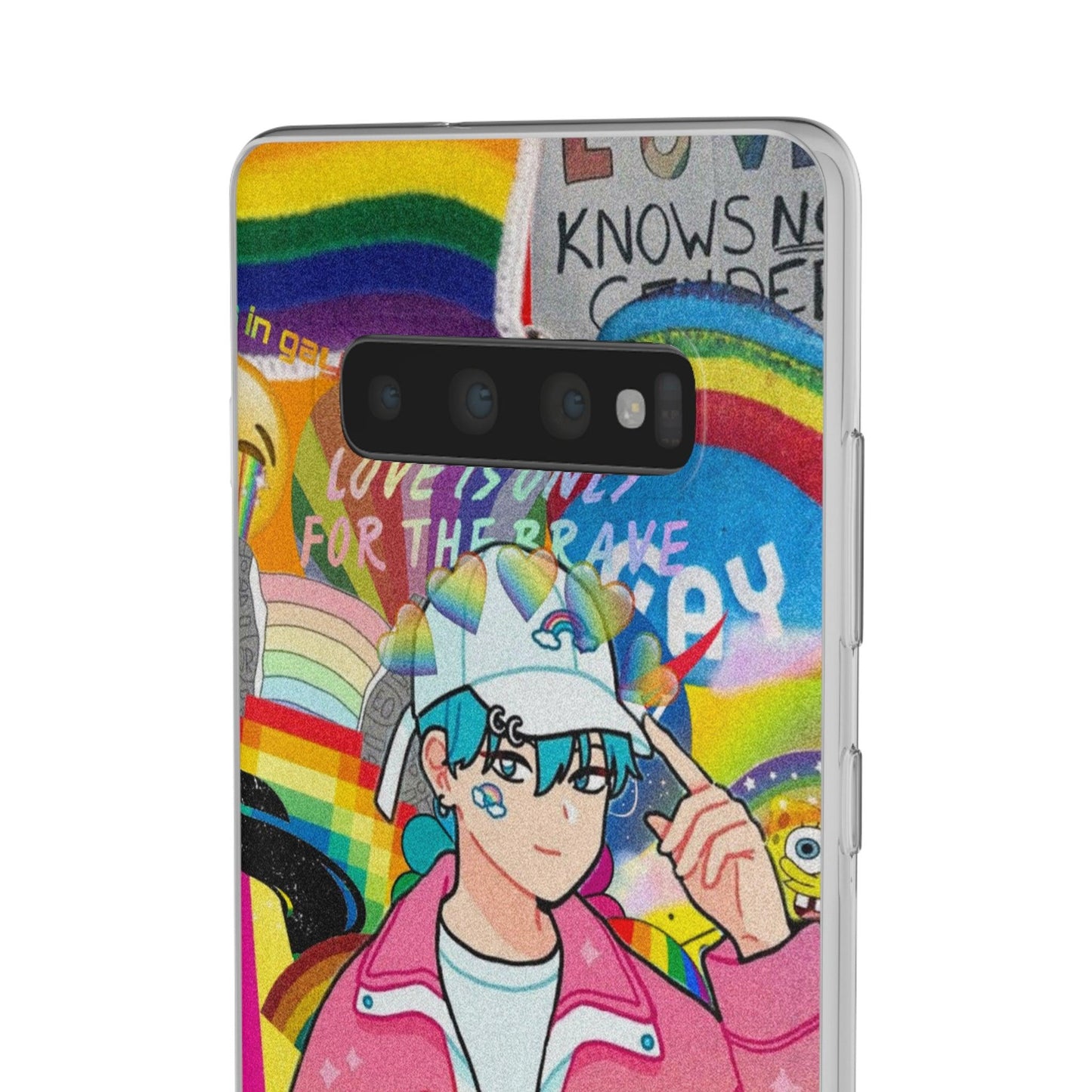 LGBTQWorldwide - ,,REGENBOGEN JUNGE" Flexible Handyhülle Accessories, Case, iPhone, iPhone Cases, Phone accessory, Phone Cases, Samsung Cases, silikon, Valentine's Day promotion lgbtq Bekleidung Accessoires unisex Zubehör