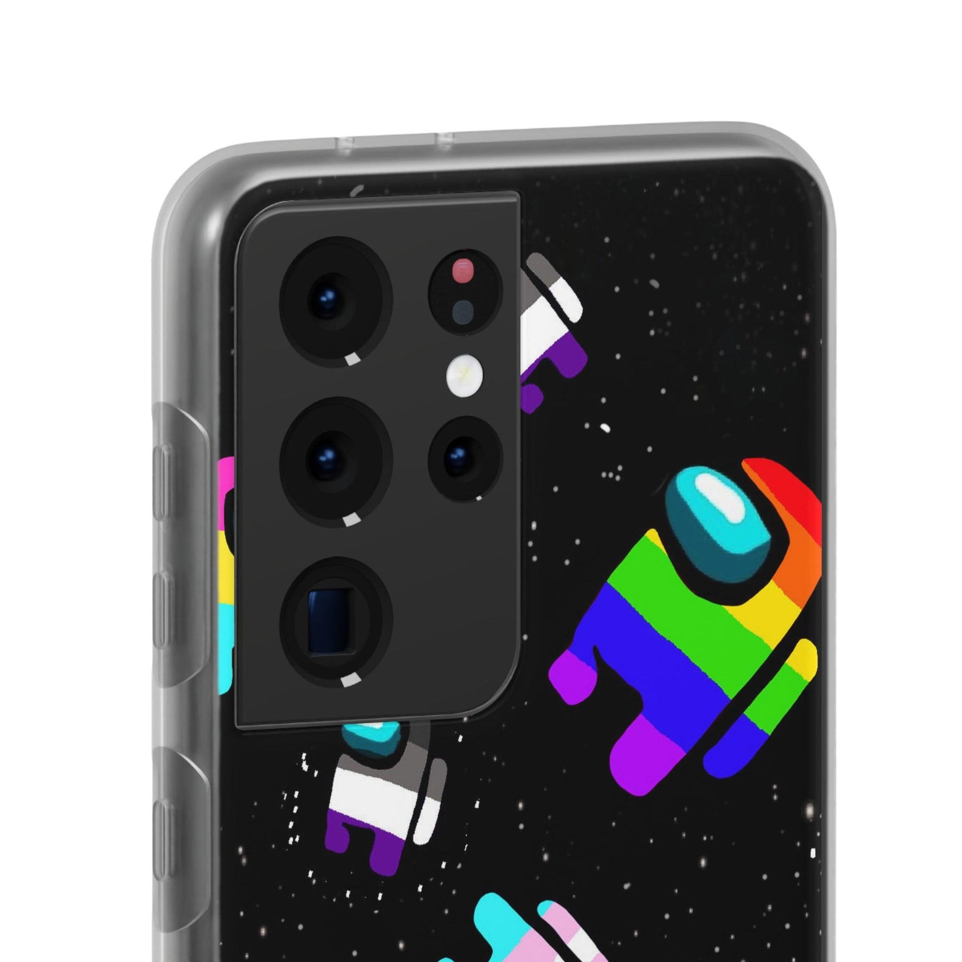 LGBTQWorldwide - ,,IMPOSTER" Flexible Handyhülle Accessories, Case, iPhone, iPhone Cases, Phone accessory, Phone Cases, Samsung Cases, silikon, Valentine's Day promotion lgbtq Bekleidung Accessoires unisex Zubehör