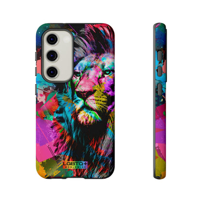 LGBTQWorldwide - ,,STARKER LÖWE" Doppelgehäuse Handyhülle Accessories, Glossy, iPhone Cases, Matte, Phone accessory, Phone Cases, Samsung Cases, Thermo, Valentine's Day Picks lgbtq Bekleidung Accessoires unisex Zubehör