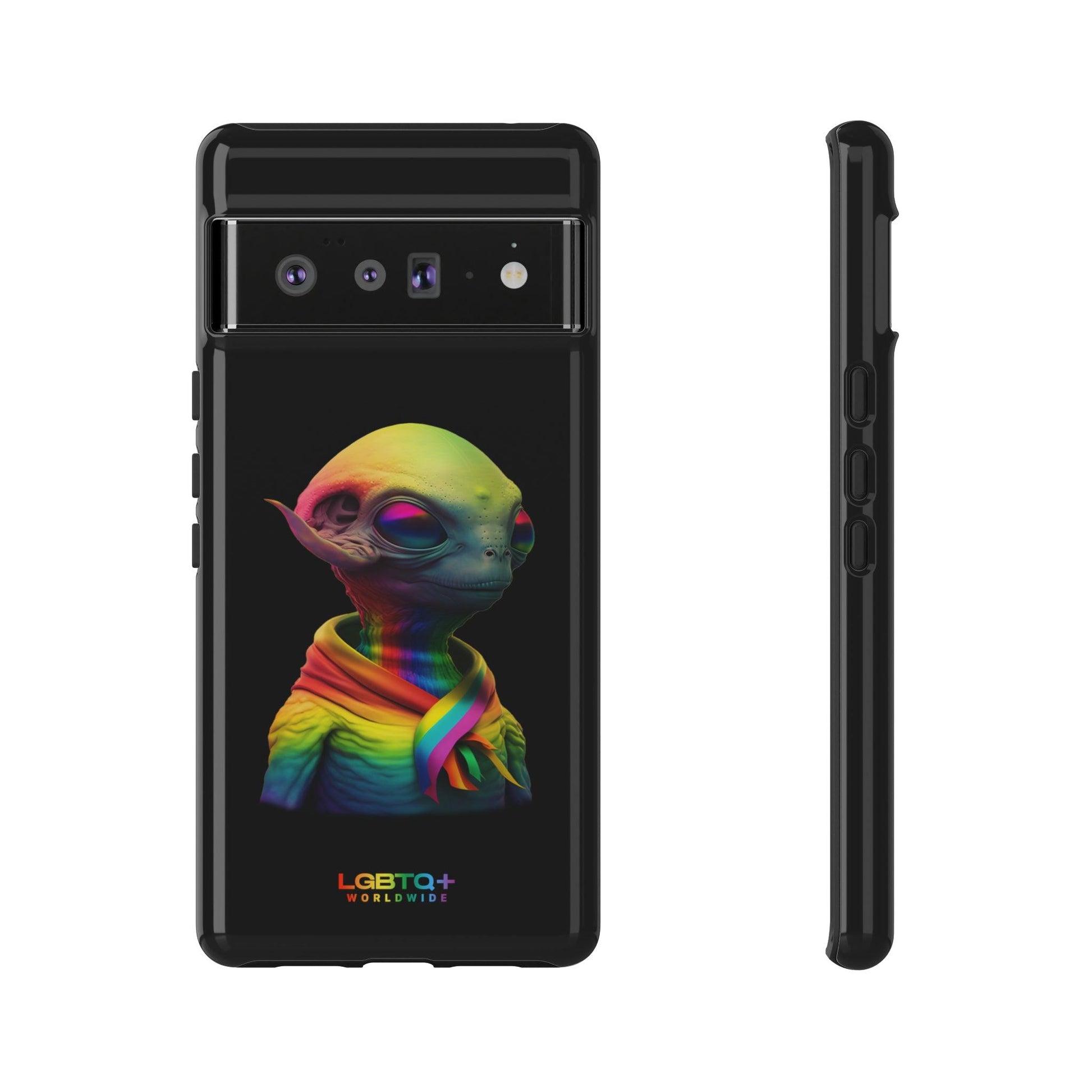 LGBTQWorldwide - ,,ALIEN" Doppelgehäuse Handyhülle Accessories, Glossy, iPhone Cases, Matte, Phone accessory, Phone Cases, Samsung Cases, tough, Valentine's Day Picks lgbtq Bekleidung Accessoires unisex Zubehör