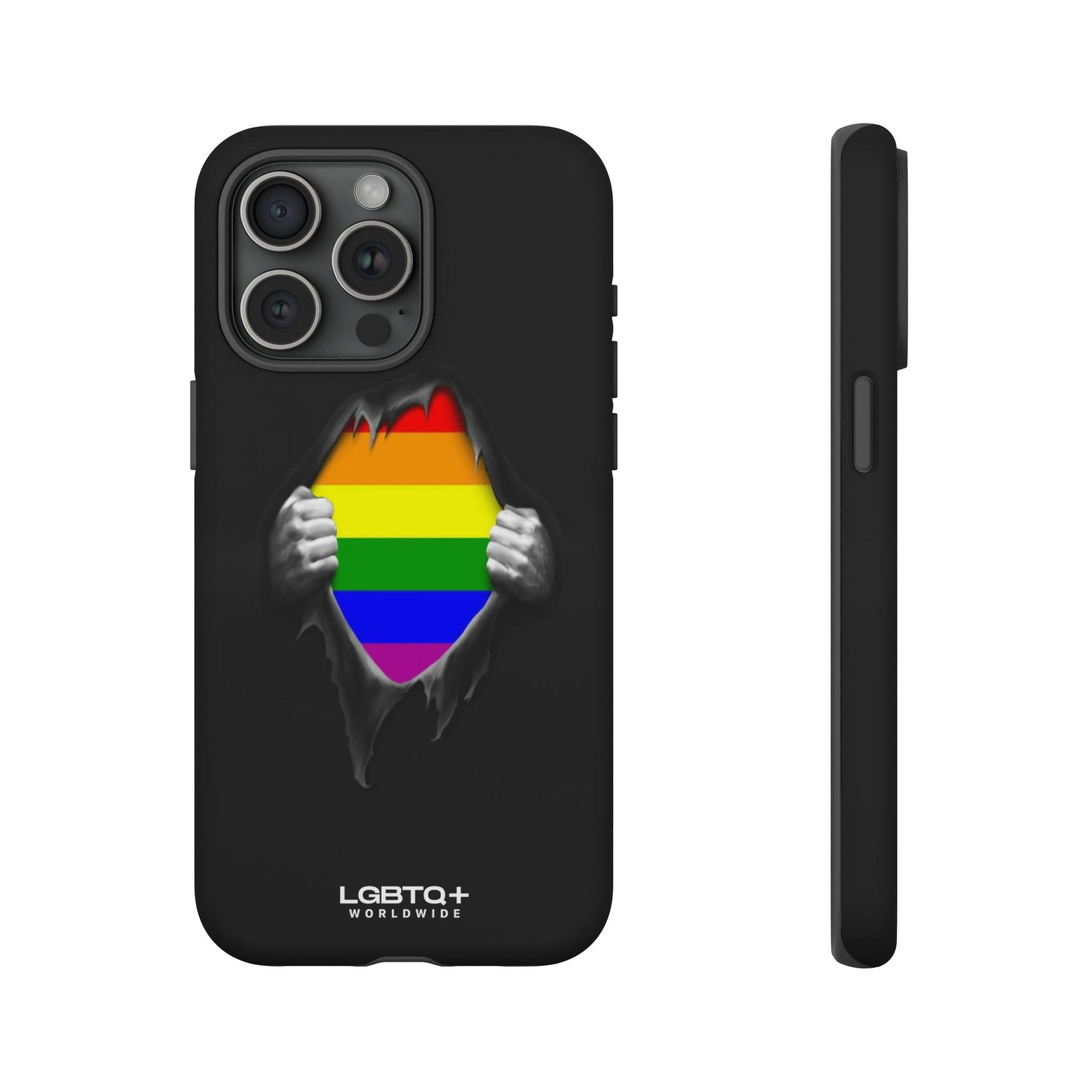 LGBTQWorldwide - ,,SCHWARZES LOCH" Doppelgehäuse Handyhülle Accessories, Glossy, iPhone Cases, Matte, Phone accessory, Phone Cases, Samsung Cases, Thermo, Valentine's Day Picks lgbtq Bekleidung Accessoires unisex Zubehör