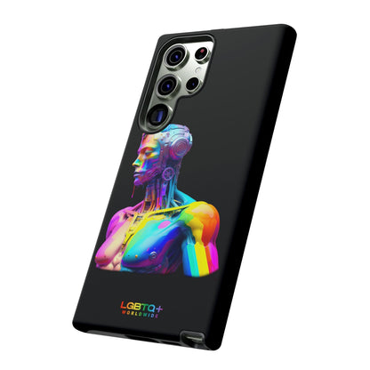 LGBTQWorldwide - ,,ZUKÜNFTIGER ROBOTER" Doppelgehäuse Handyhülle Accessories, Glossy, iPhone Cases, Matte, Phone accessory, Phone Cases, Samsung Cases, tough, Valentine's Day Picks lgbtq Bekleidung Accessoires unisex Zubehör