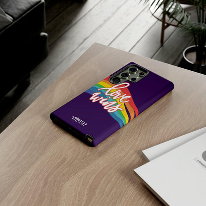 LGBTQWorldwide - ,,LIEBE GEWINNT" Doppelgehäuse Handyhülle Accessories, Glossy, iPhone Cases, Matte, Phone accessory, Phone Cases, Samsung Cases, Thermo, Valentine's Day Picks lgbtq Bekleidung Accessoires unisex Zubehör