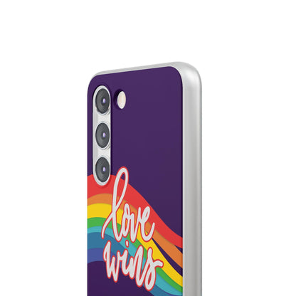 LGBTQWorldwide - ,,LIEBE GEWINNT" Flexible Handyhülle Accessories, Case, iPhone, iPhone Cases, Phone accessory, Phone Cases, Samsung Cases, silikon, Valentine's Day promotion lgbtq Bekleidung Accessoires unisex Zubehör