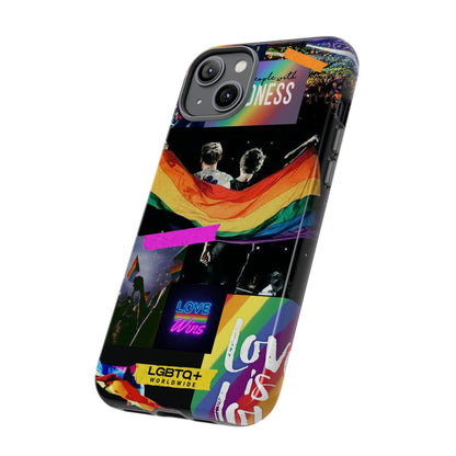 LGBTQWorldwide - ,,COMMUNITY" Doppelgehäuse Handyhülle Accessories, Glossy, iPhone Cases, Matte, Phone accessory, Phone Cases, Samsung Cases, Thermo, Valentine's Day Picks lgbtq Bekleidung Accessoires unisex Zubehör